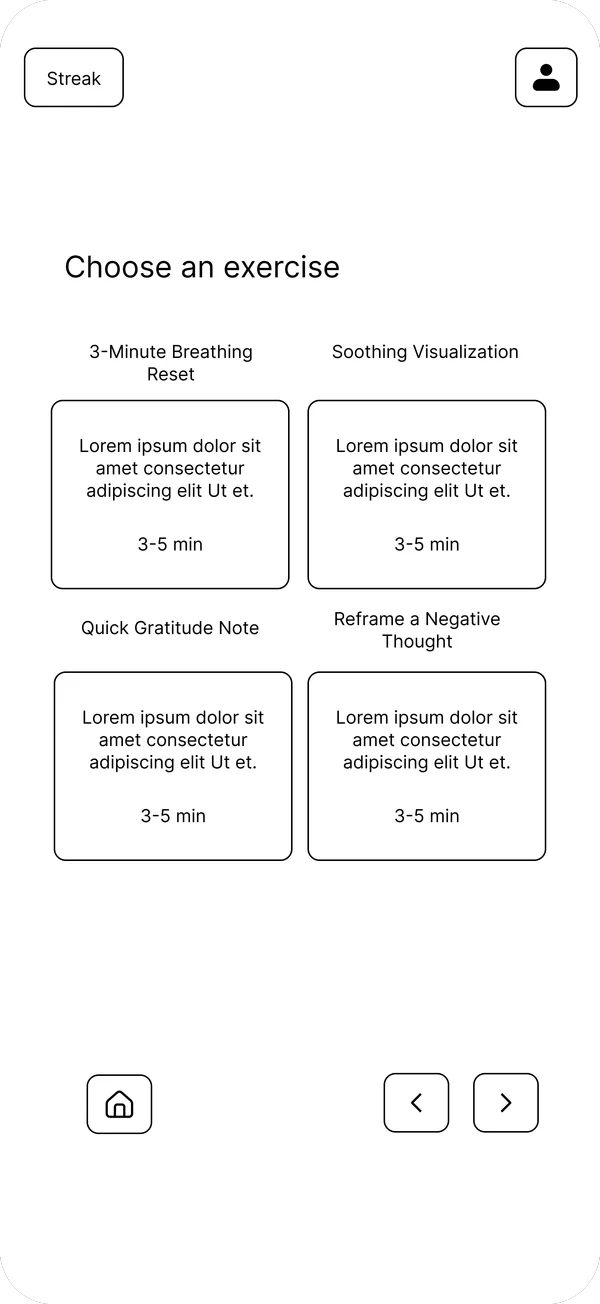 Exercise category